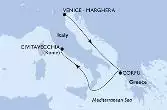 Venice-Marghera,Corfu,Civitavecchia