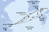 Cina Continentale, Repubblica di Corea, Giappone, Repubblica di Corea