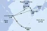 Shanghai,Fukuoka,Busan,Shanghai,Naha,Shanghai