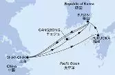 Shanghai,Fukuoka,Busan,Shanghai,Gangjeong,Busan,Shanghai