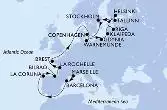Francia, Spagna, Germania, Polonia, Lituania, Lettonia, Estonia, Finlandia, Svezia, Danimarca
