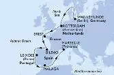 Warnemunde,Rotterdam,Brest,Bilbao,Leixoes,Malaga,Marseille