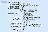 Bridgetown,Kingstown,Saint George,Fort de France,Pointe-a-Pitre,St John s,Philipsburg,Basseterre,Roseau,Fort de France,Pointe-a-Pitre,Castries,Bridgetown
