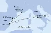 Civitavecchia,Valencia,Tarragona,Marseille