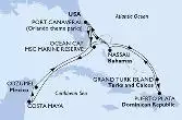 Port Canaveral,Ocean Cay,Grand Turk Island,Puerto Plata,Nassau,Port Canaveral,Ocean Cay,Costa Maya,Cozumel,Nassau,Port Canaveral