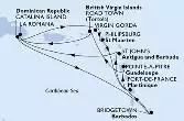 La Romana,Catalina Island,Virgin Gorda,Philipsburg,Fort de France,St John s,La Romana,Catalina Island,Bridgetown,Fort de France,Pointe-a-Pitre,Road Town,La Romana