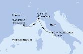 Marseille,Genoa,Civitavecchia