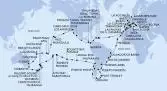 Italia, Francia, Spagna, Gibilterra, Marocco, Capo Verde, Brasile, Argentina, Isole Falkland, Cile, Isole Pitcairn, Polinesia Francese, Isole Cook, Nuova Zelanda, Australia, Nuova Caledonia, Vanuatu, Samoa, Samoa Americane, Stati Uniti, Messico, Costa Rica, Panama, Repubblica Dominicana, Isole Vergini (Britanniche), Antille Olandesi, Germania