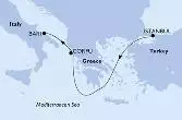 Istanbul,Corfu,Bari
