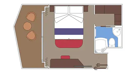 mapp Cabina con Balcone vista promenade