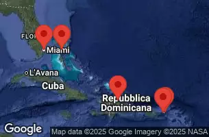NORWEGIAN AQUA - Itinerario di 7 notti partendo da MIAMI, FL il 15/02/2026 -  FLORIDA, DOMINICAN REPUBLIC, VIRGIN ISLANDS, BRITISH VIRGIN ISLANDS, BAHAMAS