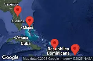 NORWEGIAN AQUA - Itinerario di 7 notti partendo da ORLANDO-BEACHES-PORT CANAVERAL, FL il 02/08/2025 -  FLORIDA, DOMINICAN REPUBLIC, VIRGIN ISLANDS, BRITISH VIRGIN ISLANDS, BAHAMAS