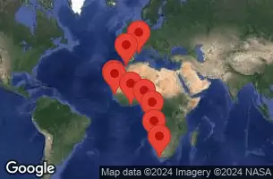 NORWEGIAN DAWN - Itinerario di 21 notti partendo da BARCELONA, SPAIN il 05/11/2024 -  SPAIN, MOROCCO, SENEGAL, GAMBIA, COTE D'IVOIRE, SAO TOME AND PRINCIPE, ANGOLA, NAMIBIA, SOUTH AFRICA