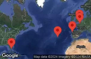 NORWEGIAN ENCORE - Itinerario di 14 notti partendo da MIAMI, FL il 03/11/2024 -  FLORIDA, PORTUGAL, SPAIN, FRANCE, GREAT BRITAIN