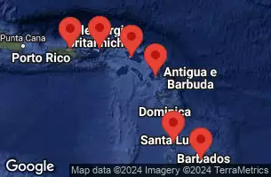 NORWEGIAN EPIC - Itinerario di 7 notti partendo da SAN JUAN, PR il 11/01/2026 -  PUERTO RICO, BRITISH VIRGIN ISLANDS, ST  JOHNS  ANTIGUA, BARBADOS, SAINT LUCIA, NETHERLAND ANTILLES