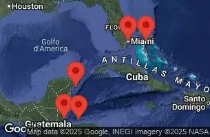 NORWEGIAN ESCAPE - Itinerario di 7 notti partendo da MIAMI, FL il 10/08/2025 -  FLORIDA, HONDURAS, BELIZE, MEXICO, BAHAMAS