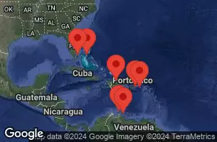 NORWEGIAN GEM - Itinerario di 11 notti partendo da MIAMI, FL il 20/04/2025 -  FLORIDA, BAHAMAS, ARUBA, NETHERLAND ANTILLES, VIRGIN ISLANDS, PUERTO RICO, DOMINICAN REPUBLIC