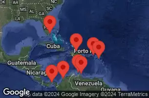 NORWEGIAN JADE - Itinerario di 11 notti partendo da PANAMA CITY, PANAMA il 09/02/2025 -  PANAMA, CARTAGENA  COLOMBIA, ARUBA, NETHERLAND ANTILLES, SAINT KITTS - NEVIS, BRITISH VIRGIN ISLANDS, DOMINICAN REPUBLIC, FLORIDA
