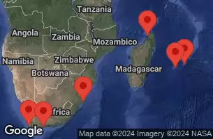 NORWEGIAN SKY - Itinerario di 13 notti partendo da CAPE TOWN, SOUTH AFRICA il 07/12/2024 -  SOUTH AFRICA, MOSSELBAY  SOUTH AFRICA, RICHARDS BAY  SOUTH AFRICA, MADAGASCAR, POINTE DES GALETS  REUNION, PORT LOUIS  MAURITIUS