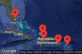 Florida, Puerto Rico, Dominican Republic