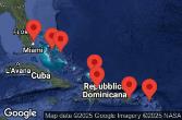 Florida, Bahamas, Puerto Rico, Dominican Republic