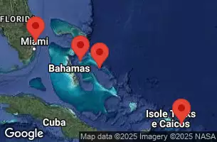REGAL PRINCESS - Itinerario di 6 notti partendo da FORT LAUDERDALE il 17/01/2027 - Florida, Bahamas