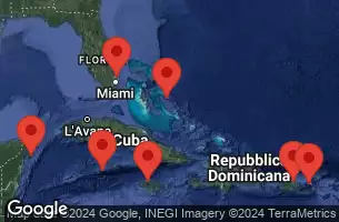 Florida, Puerto Rico, Jamaica, Cayman Islands