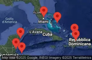 REGAL PRINCESS - Itinerario di 14 notti partendo da FORT LAUDERDALE il 22/08/2026 - Florida, Belize, Dominican Republic