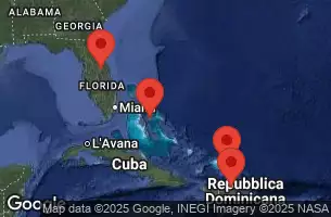 CARIBBEAN PRINCESS - Itinerario di 6 notti partendo da PORT CANAVERAL (ORLANDO), FLORIDA il 09/12/2024 - Bahamas, Dominican Republic