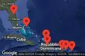 Puerto Rico, Bahamas, Dominican Republic