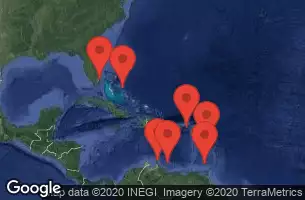 CROWN PRINCESS - Itinerario di 10 notti partendo da FORT LAUDERDALE il 16/01/2020 - Florida, Netherlands Antilles