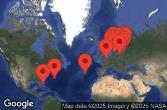 Florida, Norway, Denmark, Sweden, Finland, Estonia, Latvia, Lithuania, Poland