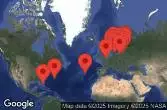 Florida, Norway, Denmark, Sweden, Finland, Estonia, Latvia, Lithuania, Poland
