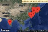 Japan, South Korea, China