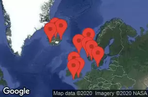ISLAND PRINCESS - Itinerario di 14 notti partendo da COPENHAGEN il 09/07/2020 - Denmark, Norway, Iceland, Wales, England