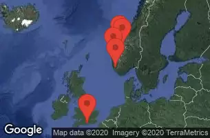 CROWN PRINCESS - Itinerario di 7 notti partendo da LONDON(SOUTHAMPTON) il 15/08/2020 - Norway
