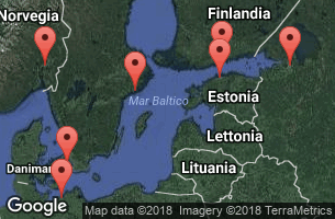 Germany, Estonia, Russia, Finland, Sweden, Denmark, Norway