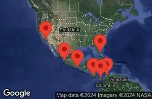 Florida, Colombia, Panama, Costa Rica, Mexico, USA