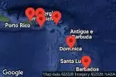 SAN JUAN, PORTO RICO, Charlotte Amalie, Saint Thomas, Philipsburg, Sint Maarten, Saint Croix, Isole Vergini americane, ROSEAU, DOMINICA, BARBADOS, NAVIGAZIONE