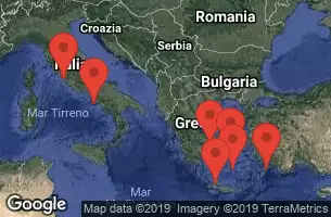 RCC JEWEL OF THE SEAS - Itinerario di 9 notti partendo da CIVITAVECCHIA il 12/10/2019 - ITALIA, GRECIA