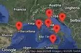 BARCELLONA, SPAGNA, AJACCIO, CORSICA, ITALIA, NAVIGAZIONE, CROAZIA