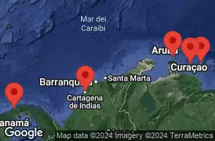 PANAMA, COLOMBIA, CURACAO, BONAIRE, ARUBA
